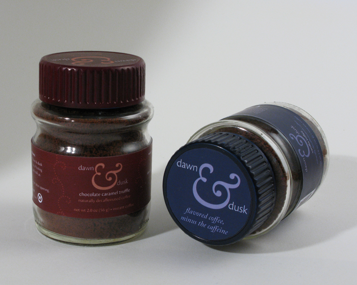 Dusk & Dawn Coffee, Instant Jars of Vanilla Toffee & Chocolate Caramel Truffel