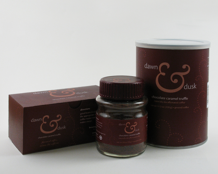 Dusk & Dawn Coffee, Chocolate Caramel Truffel Line