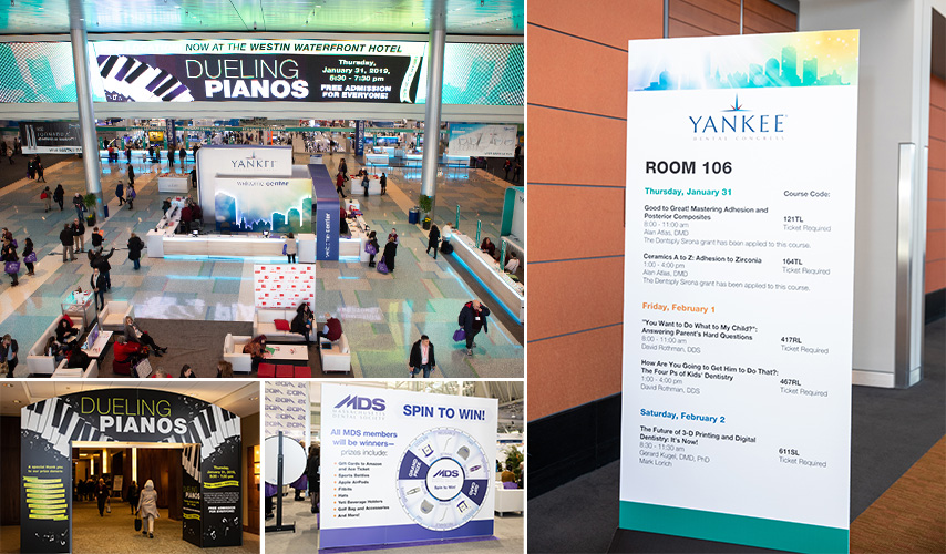 Various On-Site Images, including large format and digital signage